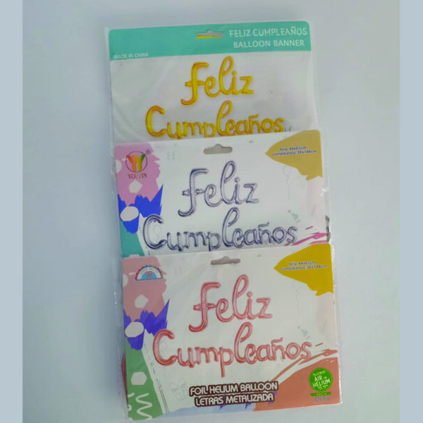 LETREROS DE FELIZ CUMPLEAÑOS